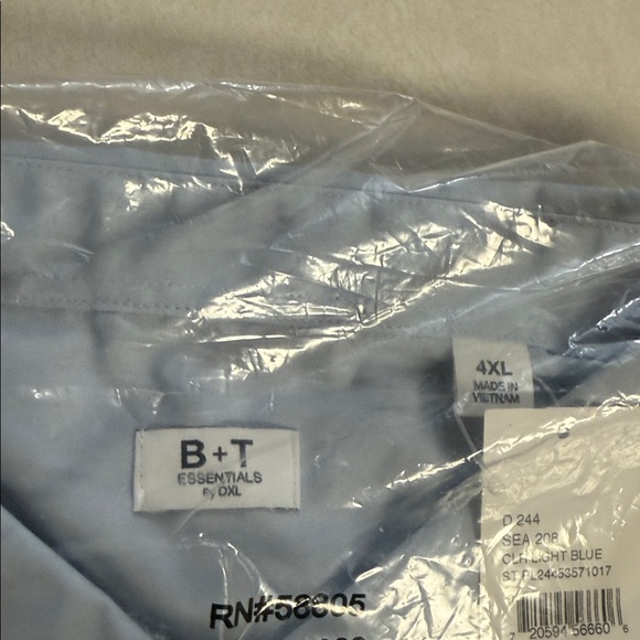 Essentials Sky Blue Casual Button Down Shirt - Picture 3 of 4